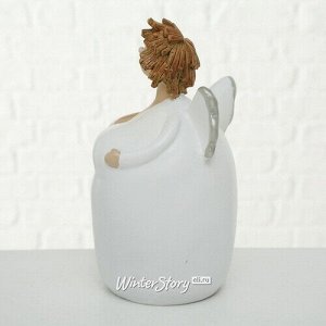 Декоративная фигурка Ангел Флора в белом 25 см (Boltze)