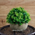 Искусственное растение в кашпо Альпийская Мерджеллина 13 см (Kaemingk)
