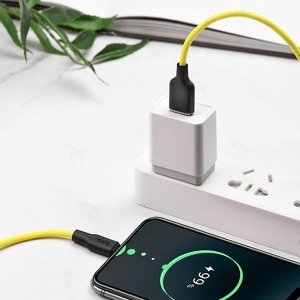 USB кабель Hoco Silicone MicroUSB 2.4A 1 м