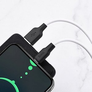 USB кабель Hoco Silicone MicroUSB / 2.4A 1 м