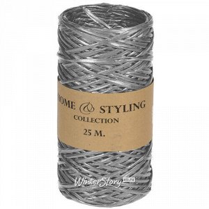 Декоративный шнур Classic Металлик 25 м армированный серебряный (Koopman)