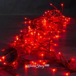 Электрогирлянда Фейерверк Cluster Lights 200 красных LED ламп 2 м, красный ПВХ, соединяемая, IP20 (Snowhouse)