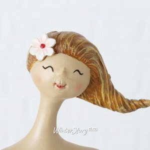 Декоративная статуэтка Девушка с цветами Лили-Элоди 16 см (Boltze)