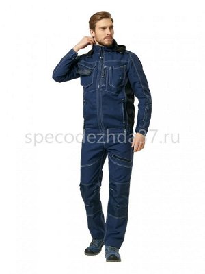 Куртка рабочая "Аccurate" цв.синий тк.смесовая