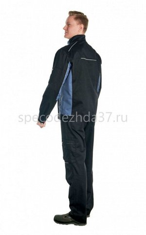 Куртка рабочая "Сигма" цв.серый/чёрный тк.милан