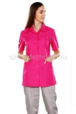 Куртка медицинская женская ИМ230 цв.фуксия тк.тиси
