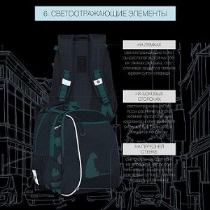 RG-169-3 Рюкзак школьный с мешком