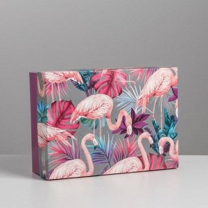 Коробка складная «Фламинго»,  21 ? 15 ? 7 см