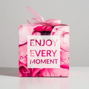 Коробка складная «Enjoy every moment», 12 x 12 x 12 см