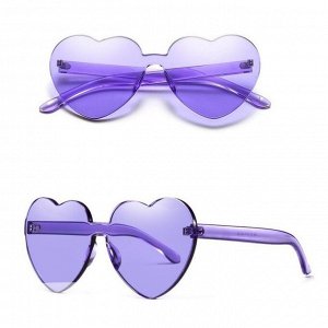 Солнцезащитные очки &quot;Сердце&quot; фиолетовый