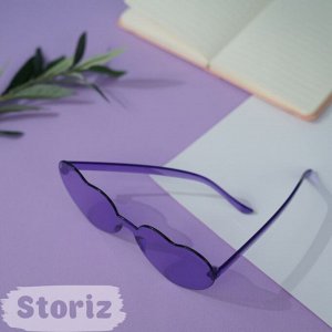 Солнцезащитные очки &quot;Сердце&quot; фиолетовый