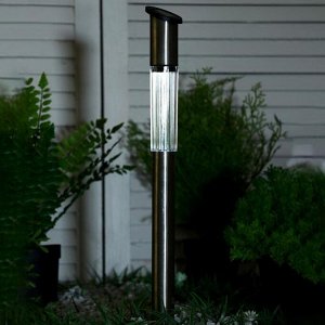 Фонарь садовый на солнечной батарее "Столбик" 55 см, d-4,9 см, 1 led, металл