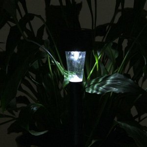 Садовый светильник на солнечной батарее «Трапеция», 4.5 x 30 x 4.5 см, 1 LED, свечение белое