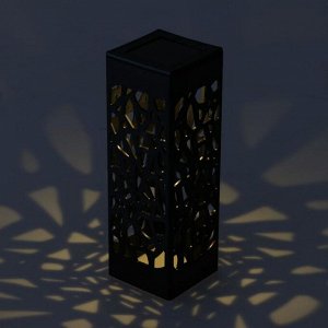 Садовый светильник на солнечной батарее «Ажурный», 6 ? 29 ? 6 см, 1 LED, свечение тёплое белое