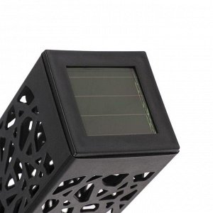 Садовый светильник на солнечной батарее «Ажурный», 6 x 29 x 6 см, 1 LED, свечение тёплое белое