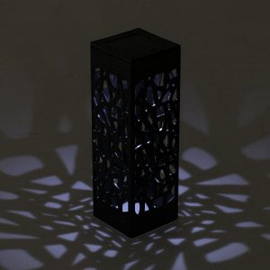 Садовый светильник на солнечной батарее «Ажурный», 6 ? 29 ? 6 см, 1 LED, свечение белое