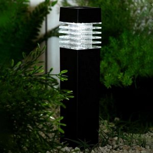Садовый светильник на солнечной батарее «Столбик», 6 x 39 x 6 см, 1 LED, свечение белое