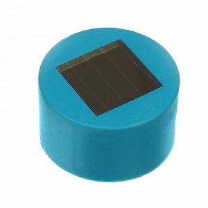 Фонарь садовый на солнечной батарее "Трапеция", 31см, d=4.5 см,1 led,пластик, голубая ножка