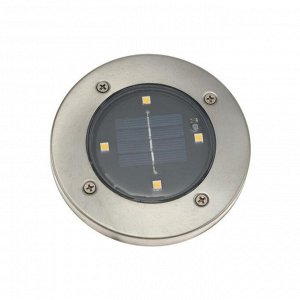 Светильник грунтовый герметичный светодиодный на солнечной батарее 1,5 Вт, 4 LED, IP65,6500K