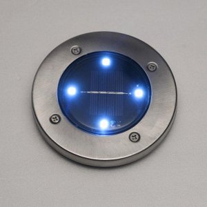 Светильник грунтовый герметичный светодиодный на солнечной батарее 1,5 Вт, 4 LED, IP66,6500K
