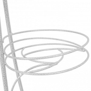 Подставка для цветов «Стелла-9», d=20 см, цвет белое серебро