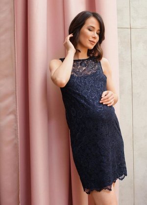 Платье "Монтана" для беременных; синий