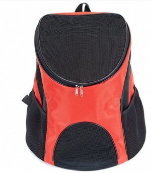 Переноска-рюкзак ECO модель "Alien" №2, 41*38*29см нейлон, красный