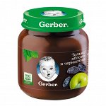 GERBER Яблоко Чернослив Пюре 130г