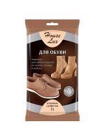 House Lux Влажные салфетки для замши,велюра и нубука 15шт /36/ 72057