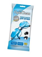 OptiClean влажные салфетки для оптики 20 штук (30х6)/180/ 48131