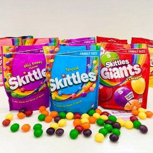 Skittles Giants 132g - Гиганский Скитлс. В 3 раза больше классики
