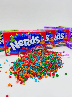 Wonka Nerds Rainbow mix 141.7g - Конфеты Вилли Вонки Нёрдс с 5 вкусами
