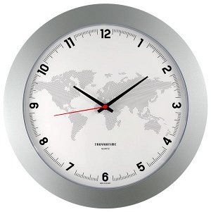 Часы настенные TROYKA 51570523. Диаметр 29 см. Производство Беларусь