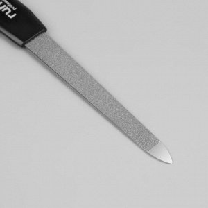 Пилка металлическая для ногтей, 14 см, цвет чёрный, RU-0604