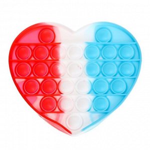 Развивающая игрушка POP IT, сердце, трехцветное, МИКС