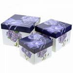 НЕСОРТ Коробка подарочная, набор 3 штуки: 11,5х11,5х9см; 14х