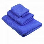 Полотенце махровое 70х130см, гладкокрашенное, 350г/м2, темно