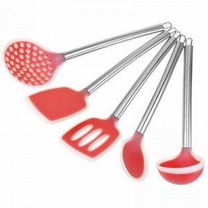 ТД Петровский Кухонный набор для тефлоновой посуды силиконовый с ручками и