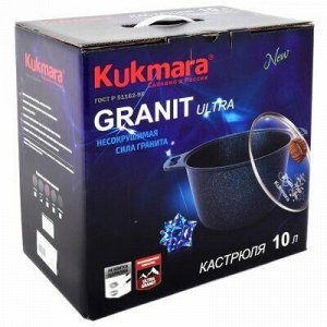 ТД Петровский &quot;Granit Ultra&quot; Кастрюля с тефлоновым покрытием 10л, д32см, h