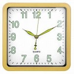 Часы настенные &quot;Даллас&quot; 24х24х4см, белый люминесцентный цифе