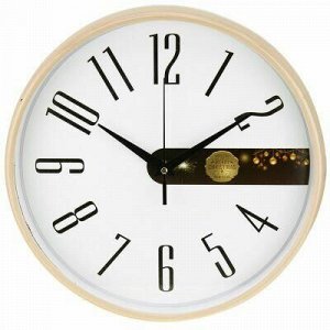 Часы настенные "Принт-3" д30х4,2см, циферблат белый с декоро