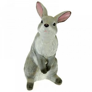 Скульптура-фигура для сада из полистоуна "Кролик" 20х36см (Р