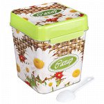 Банка для сыпучих продуктов пластмассовая &quot;Плетенка Сахар&quot; 1