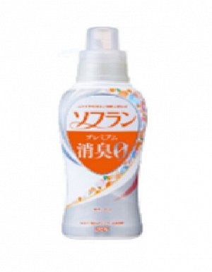 Кондиционер для белья "SOFLAN" (с длительной 3D-защитой от неприятного запаха "Premium Deodorizer Zero-?" - натуральный аромат цветочного мыла) 550 мл / 12