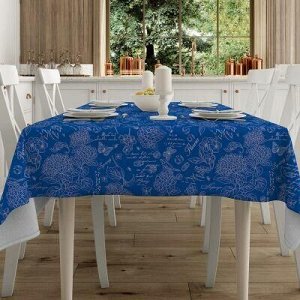 Домашняя мода &quot;Жозефина, синий&quot; Скатерть 240х145см, длина стола до 200см.