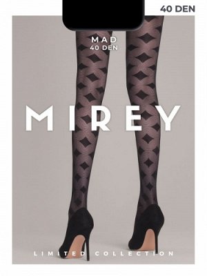 MAD 40 (MIREY) колготки с акцентным рисунком "крупный ромб",  40 ден