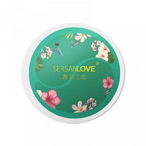 Гидрогелевые патчи для глаз sersanlove green tea eye gel patch с лепестками зелёного чая 60 шт