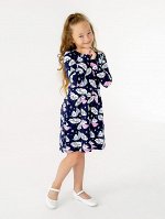 Платье Эля MAX единороги синий