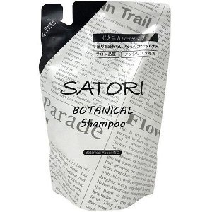 Satori, Шампунь для волос с растительными маслами мягкая упаковка(запаска), 400 мл, Япония