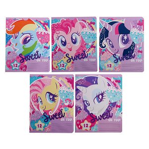 Тетрадь 12 л линейка косая "Академия Холдинг My little pony" 20/120 арт. MP69/5